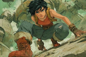 draw a comic book illustration with comic book illustrator