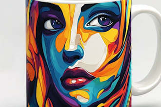 design a mug design or coffee cup design