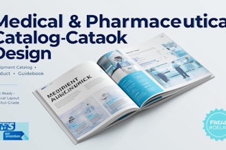 design equipment catalog, product catalog, guidebook for medical, pharmaceutical