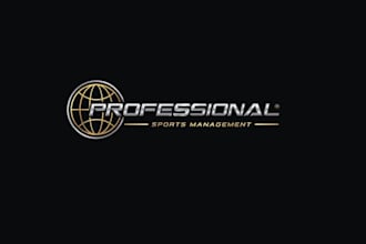 design professional mma management logo