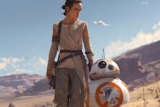 epic sci fi star wars character art custom digital illustrations