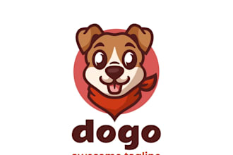 make a unique dog, pet, cat, or animal logo design
