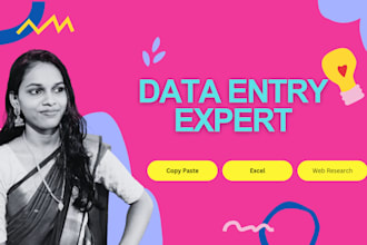 do accurate data entry, typing and copy paste work