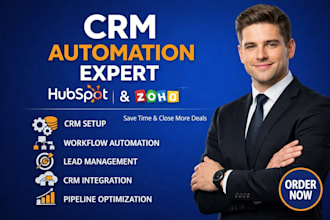 set up hubspot zoho crm workflows to automate your business