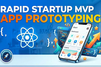 develop a rapid demo, mvp app prototype for your startup