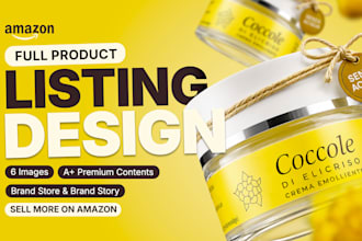 design amazon listing images, infographics and ebc content