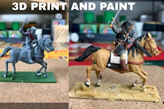 3d print and paint custom action figure anime figure warhammer 40k 3d miniature