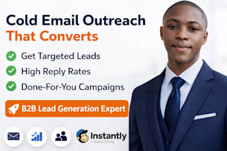 create cold email outreach, lead generation and email campaign