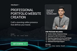 design and develop your personal portfolio website