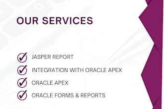 develop jasper report for oracle apex