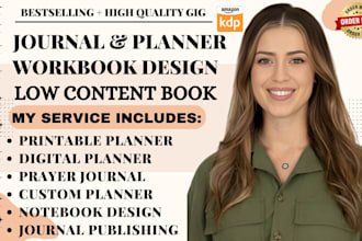 design and format a professional self help guided journal for KDP, ingramspark