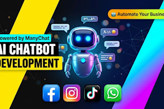 build ai powered chatbots for social platforms with manychat