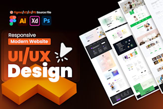 do figma website UX UI design, landing page, figma website design