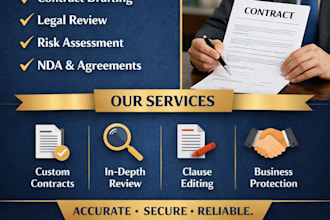 draft and review legal contracts