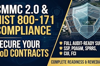 provide cmmc level 1 to 3 assessment nist 800 171 dfars fars ssp and poam