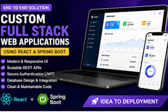 build saas applications, admin dashboards and business systems