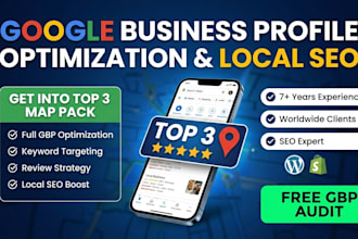 google business profile optimization and local SEO for map pack ranking