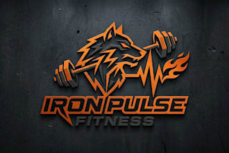 design a strong and professional gym logo for your brand