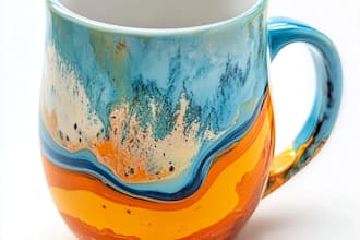 draw coffee mug design, custom mug design