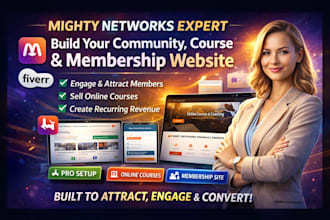 build your mighty networks community, online course and membership website