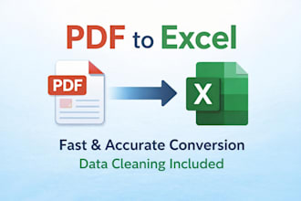 convert PDF to excel with accurate data cleaning