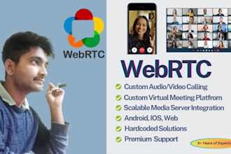 develop real time audio, video, and chat apps using webrtc