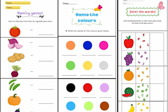 make engaging learning worksheet for kids