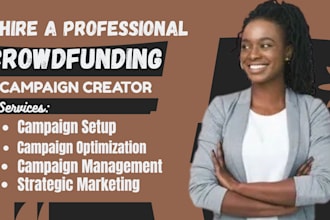 promote crowdfunding, kickstarter and indiegogo  campaign to attract donors