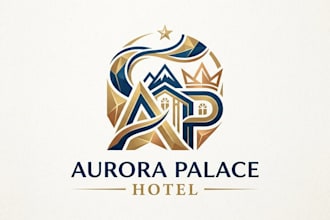 design a luxurious and professional hotel logo for your brand