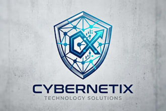 design a modern and professional IT logo for your brand