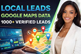 do local lead generation from google map and provide targeted business leads