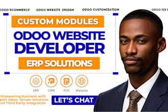 be website odoo developer for odoo erp, customization, ecommerce, module and CRM
