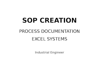 create professional sop and process documentation
