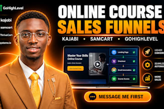 be your kajabi samcart gohighlevel online course expert sales funnel ghl expert