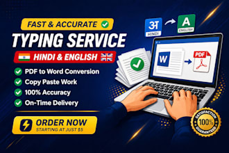 do hindi and english typing work