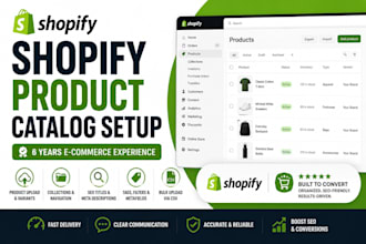 upload and manage your shopify product catalog
