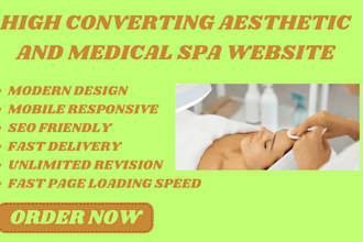 design medical spa website aesthetics website healthcare website