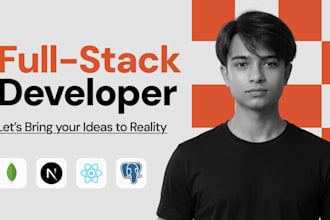 build modern web applications as a react, next js and node js developer