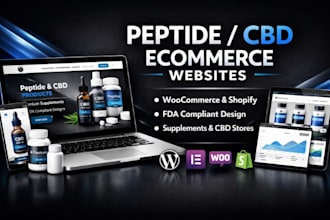build peptide ecommerce website research peptide woocommerece peptide website