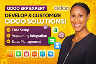 be your odoo erp developer for implementation, customization and integration
