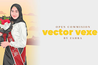 create amazing vector cartoon portrait from your photo