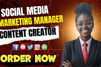 social media marketing manager social media content creator social media manger