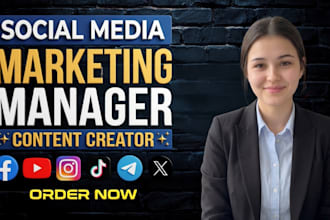 social media marketing manager social media content creator social media manger