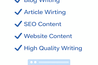 write professional SEO blog articles