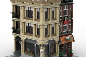 design custom lego moc model with instructions and bricklink parts list