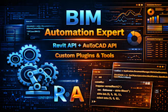 build advance bim and cad automation tools using revit API and autocad API