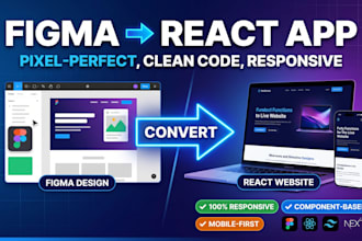 convert figma to a react or nextjs website