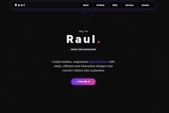 build a high performance react landing page