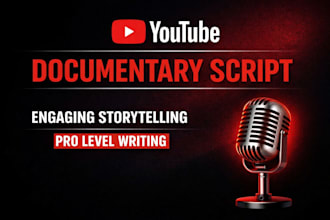 create research based youtube scripts for documentaries