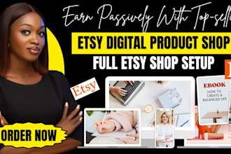 design etsy digital products, etsy listing for etsy shop, pod, etsy seo